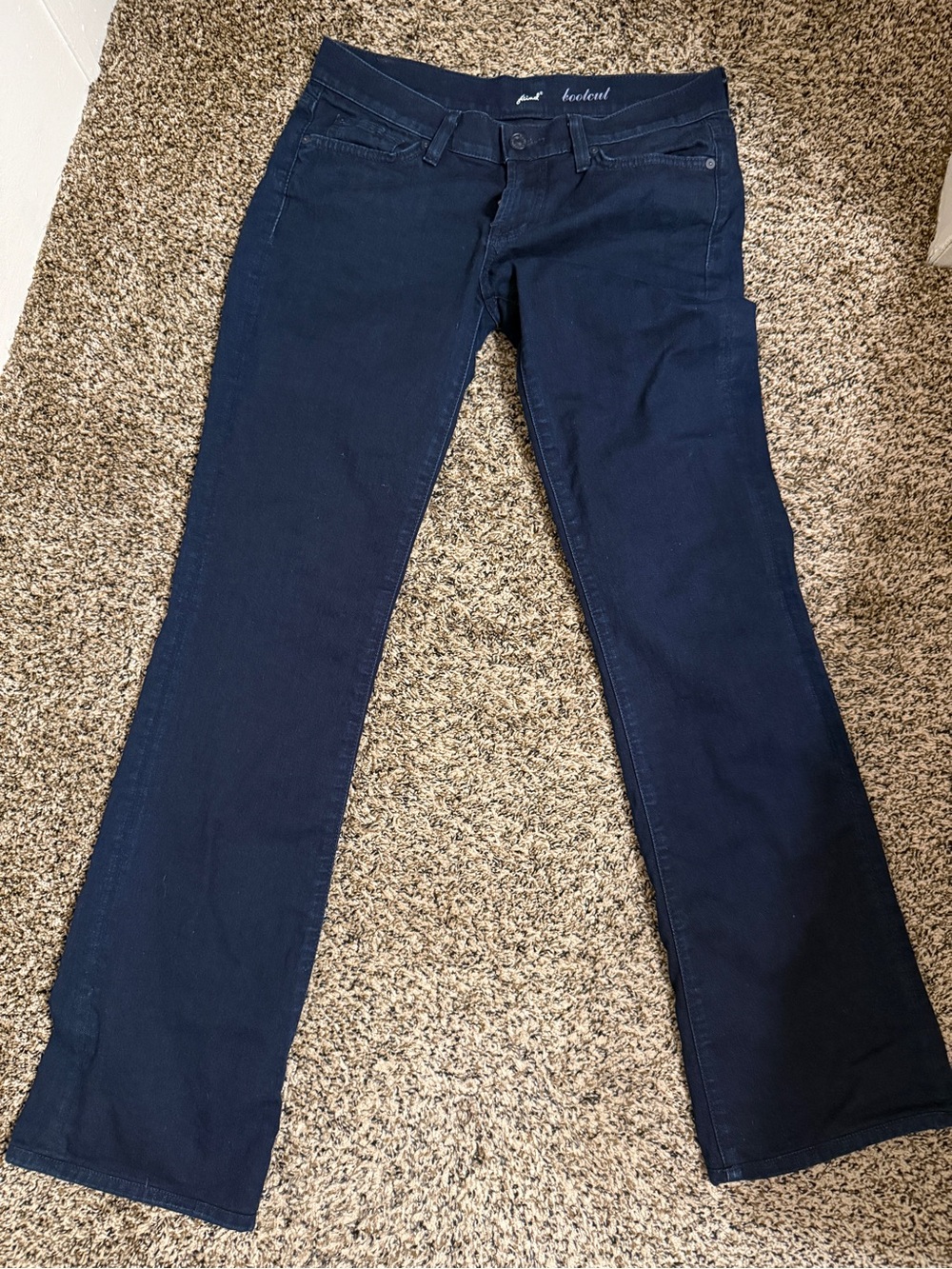 7 For All Mankind Dark Blue Flare Jeans
